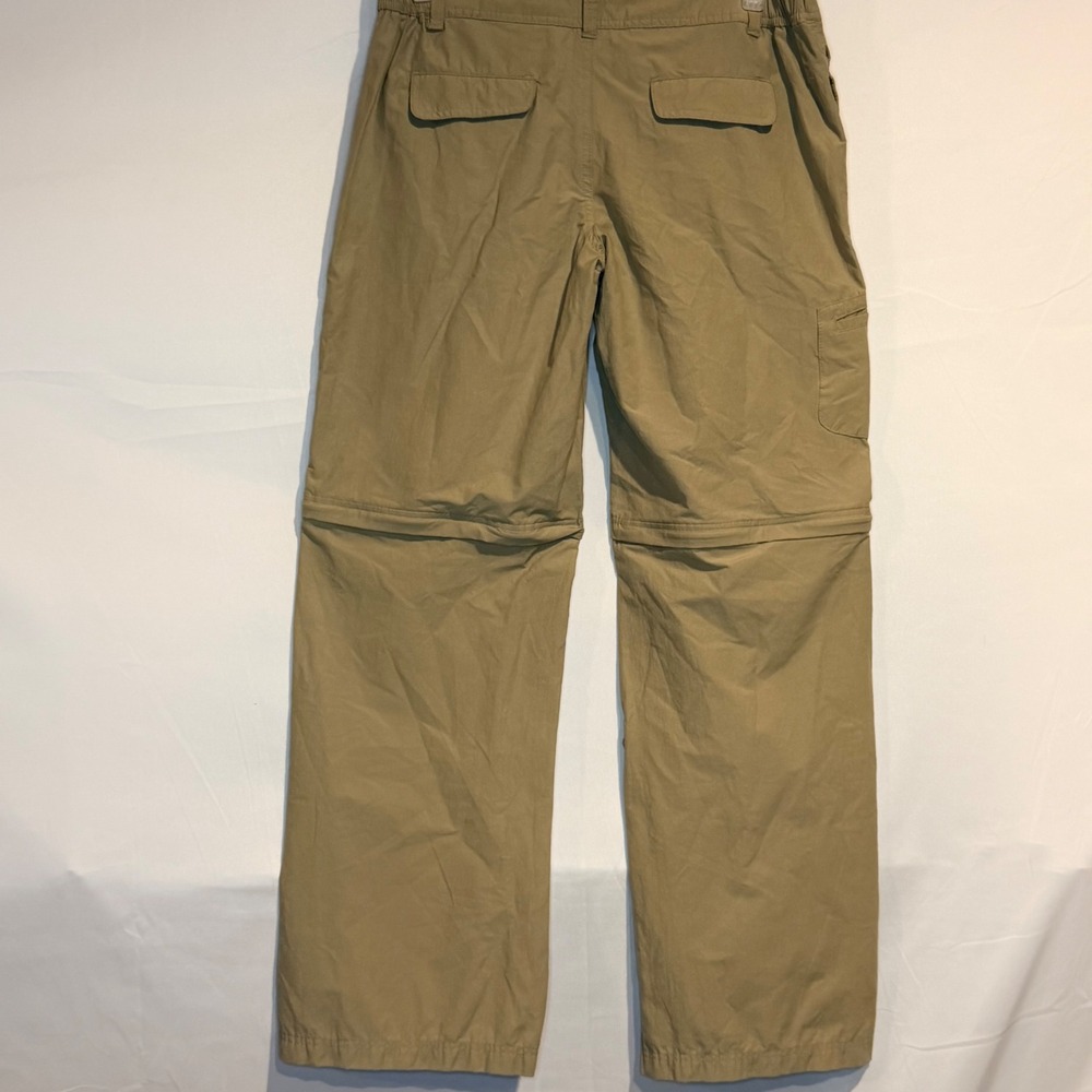 Danskin Now Womens Khaki Tan Convertible Zip Off Cargo Hiking Pants Size M 8 10 - Picture 9 of 9